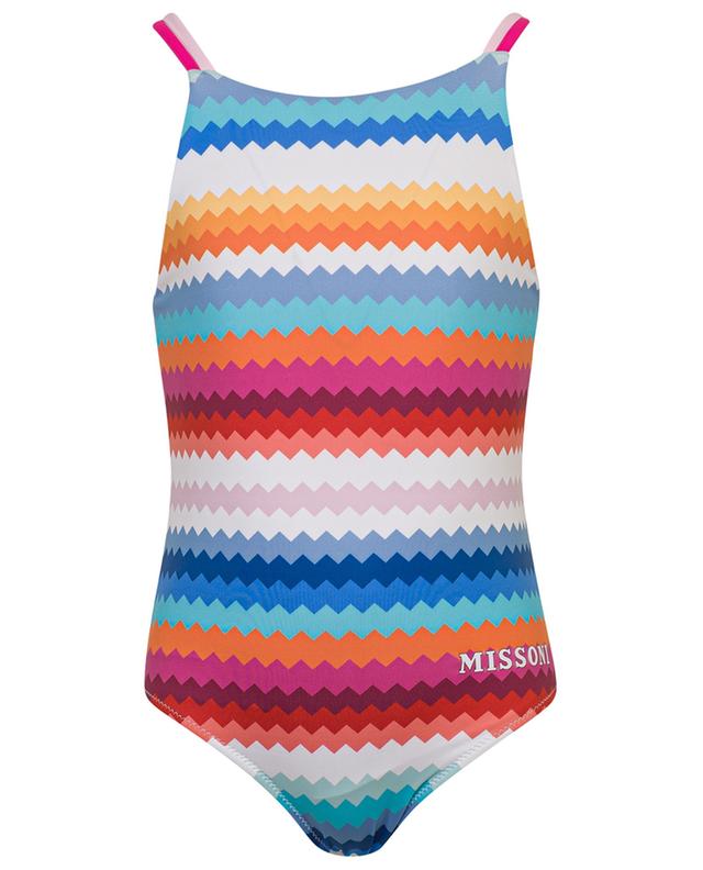 Zig-zag printed girl&#039;s swimsuit MISSONI