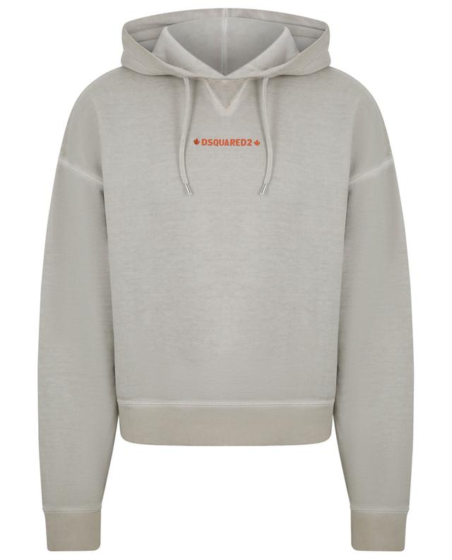Cipro Fit faded logo printed hooded sweatshirt DSQUARED2