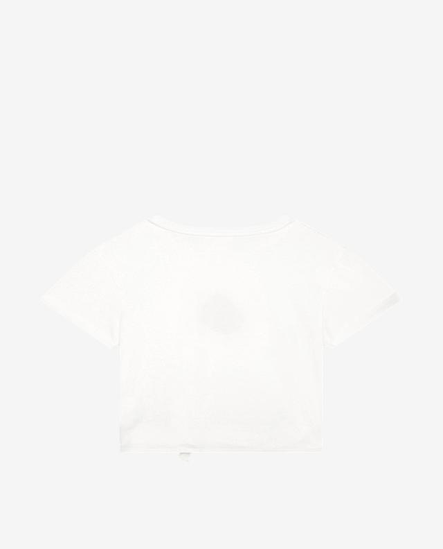 T-shirt fille en coton bio à nouer Fusion CHLOE