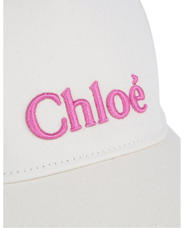 Logo embroidered girl&#039;s twill baseball cap CHLOE