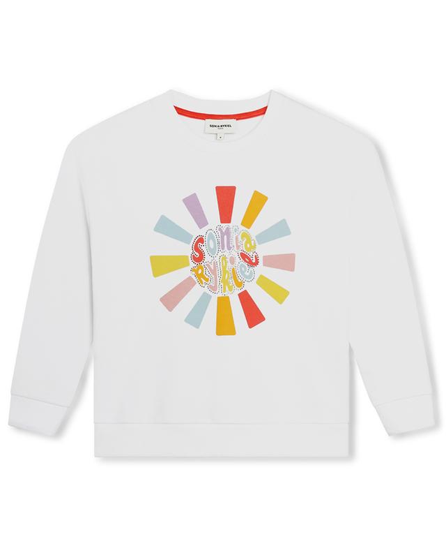 Logo patterned girls&#039; cotton sweatshirt SONIA RYKIEL