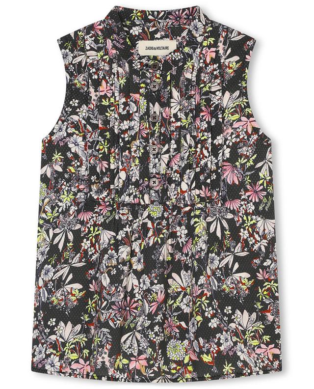 Girls&#039; floral sleeveless blouse ZADIG &amp; VOLTAIRE