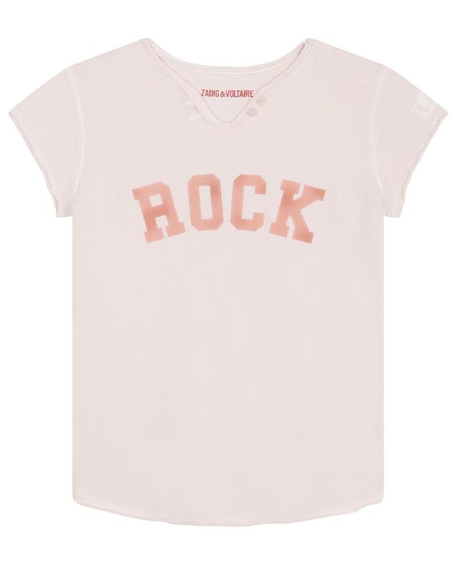 Rock printed girls&#039; short-sleeved T-shirt ZADIG &amp; VOLTAIRE