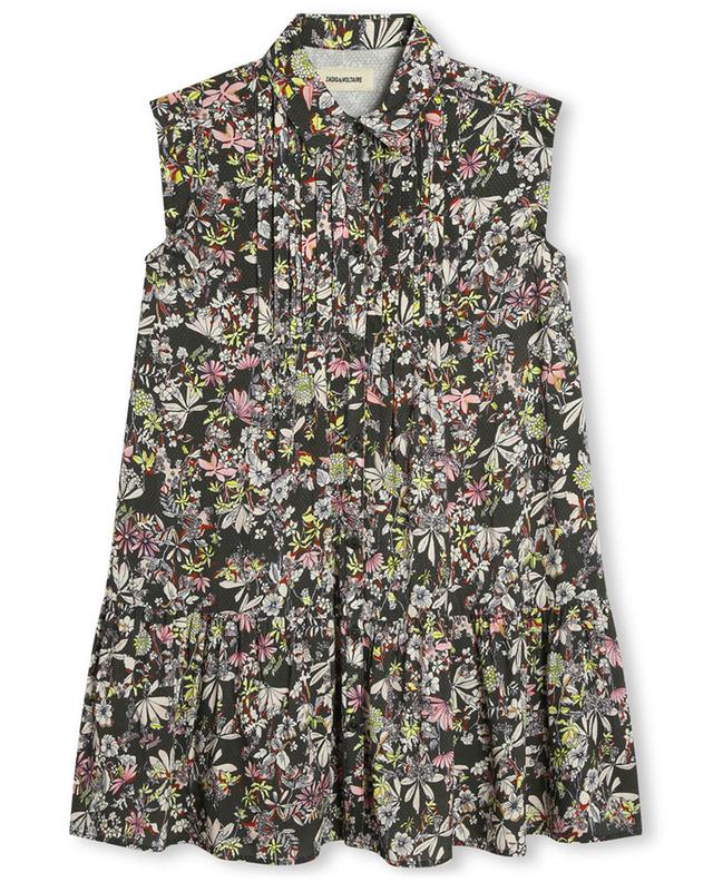 Girls&#039; floral short shirt dress dress ZADIG &amp; VOLTAIRE