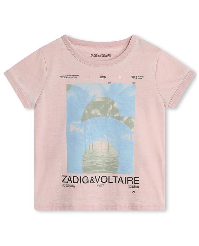 T-shirt à manches courtes pour fille imprimé ZADIG &amp; VOLTAIRE