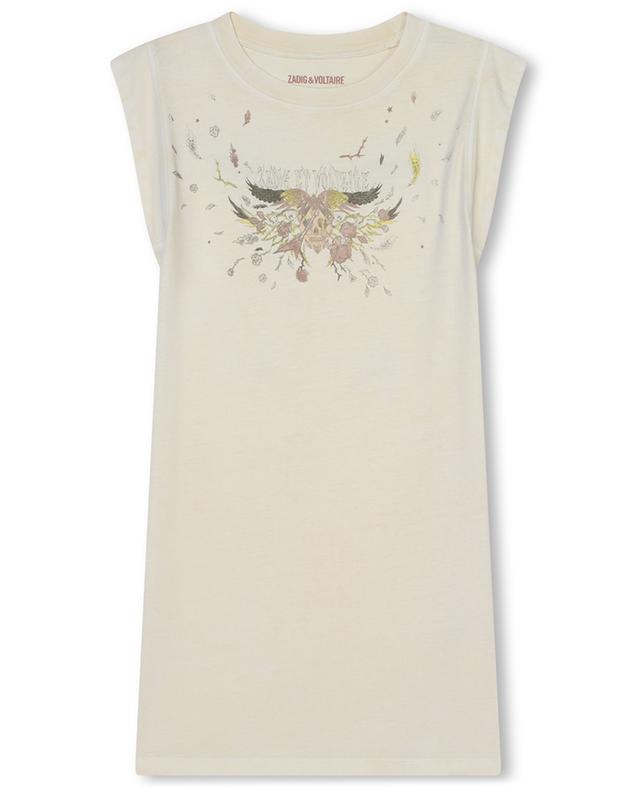 Bedrucktes Ärmelloses T-Shirt-Kleid für Mädchen ZADIG &amp; VOLTAIRE