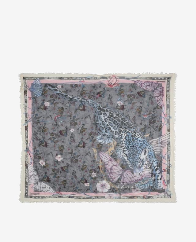 Halstuch für Mädchen mit Leopardenprint ZADIG &amp; VOLTAIRE