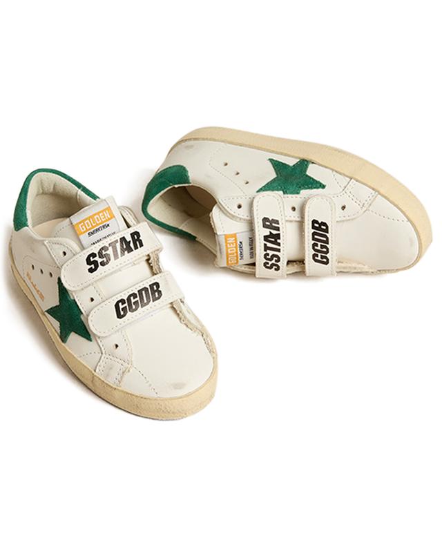 Old School children&#039;s low-top sneakers with velcro straps GOLDEN GOOSE