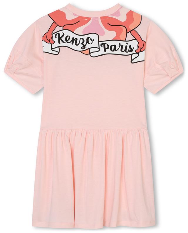 Hibiscus girl&#039;s printed jersey dress KENZO