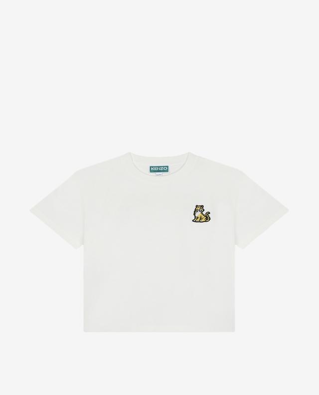 Tiger embroidered boy&#039;s T-shirt KENZO