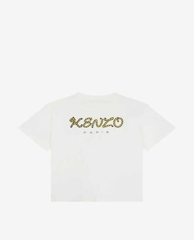 Tiger embroidered boy&#039;s T-shirt KENZO