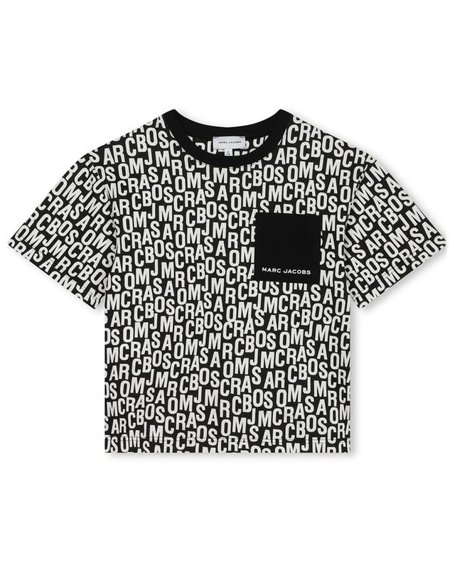 Logo All Over boy&#039;s T-shirt with chest pocket MARC JACOBS