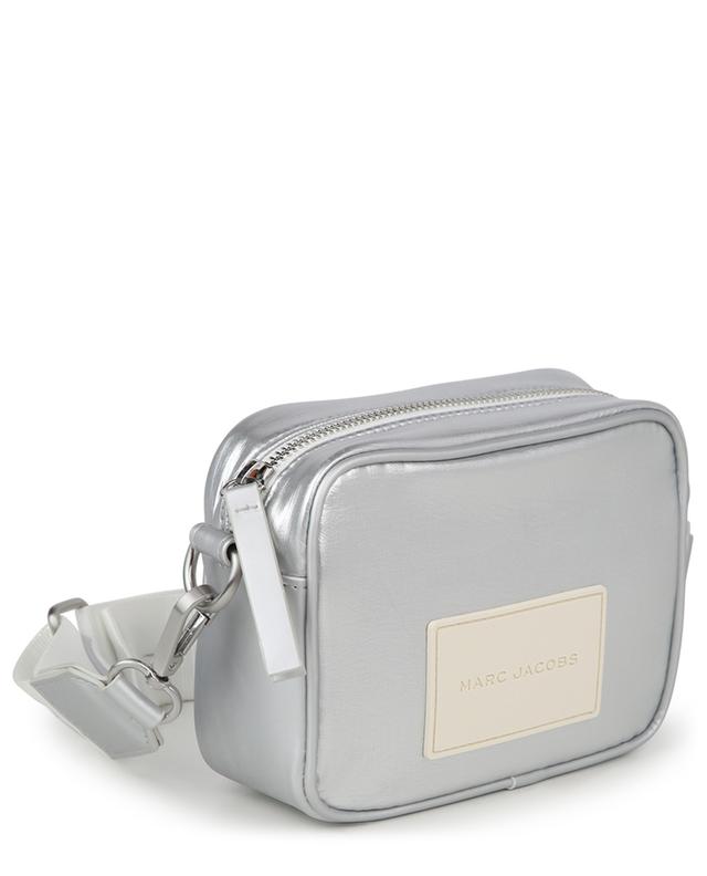 Girl&#039;s silver-tone camera bag MARC JACOBS