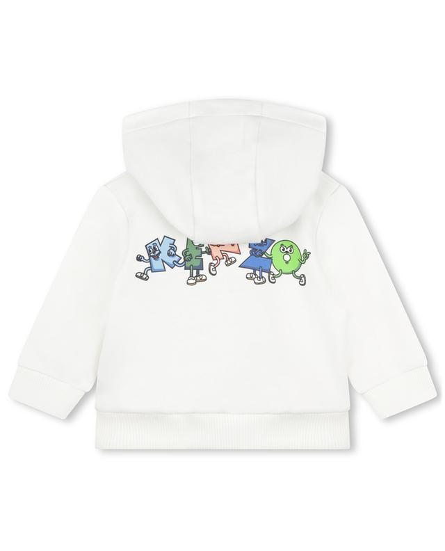Funny Logo baby full-zip hooded sweatshirt KENZO