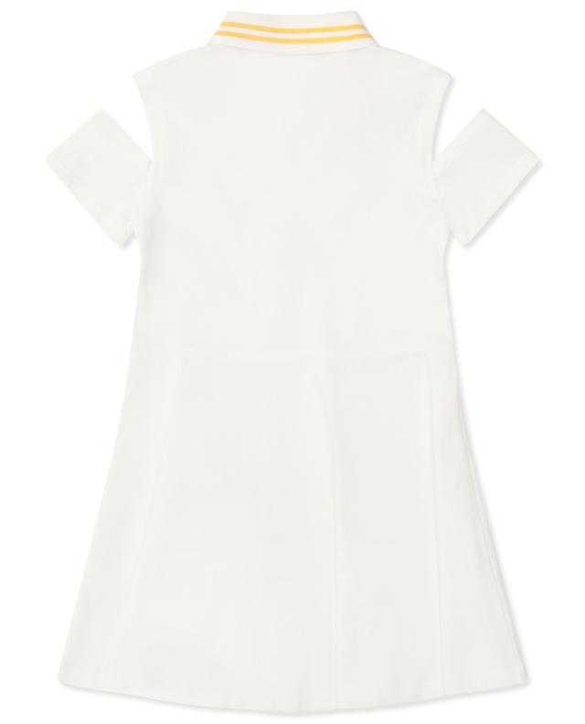 Fendi girl&#039;s polo dress with cut-out sleeves FENDI