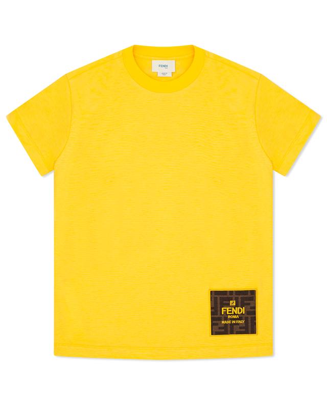 FF Patch short-sleeved boy&#039;s T-shirt FENDI