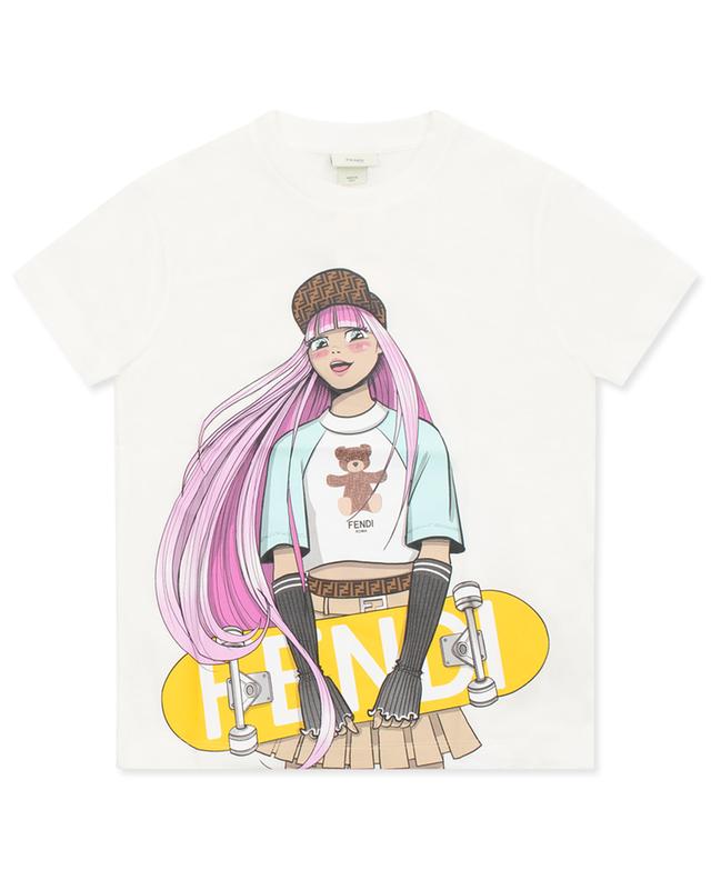 Fendi Girl printed girl&#039;s T-shirt FENDI