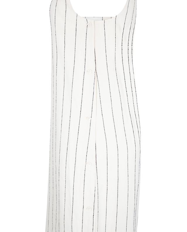 Etta striped linen strappy maxi dress LOULOU STUDIO