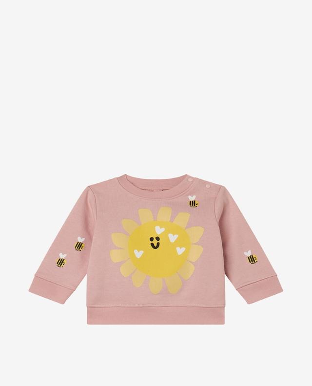 Sweat-shirt bébé à col rond Sun &amp; Bumblebees STELLA MCCARTNEY KIDS