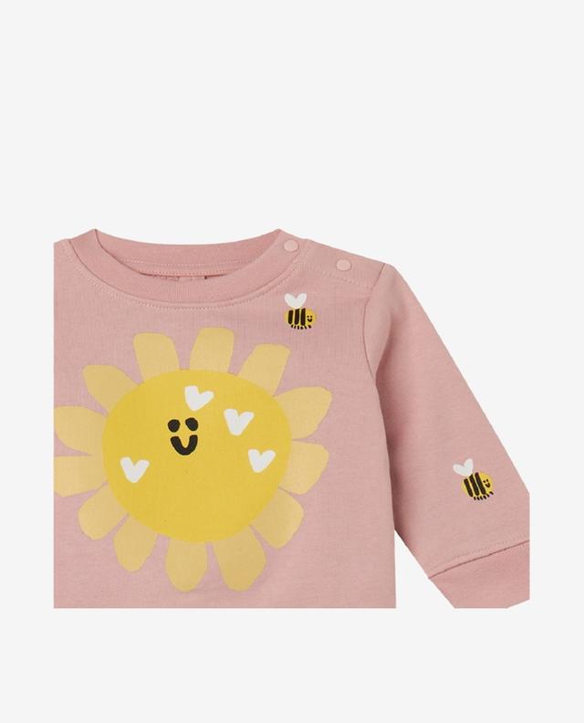 Sweat-shirt bébé à col rond Sun &amp; Bumblebees STELLA MCCARTNEY KIDS
