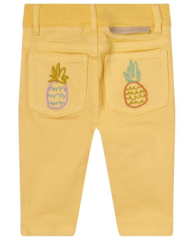 Pineapple baby stretch cotton trousers STELLA MCCARTNEY KIDS
