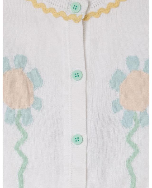 Cardigan bébé en coton bio Graphic Flower STELLA MCCARTNEY KIDS