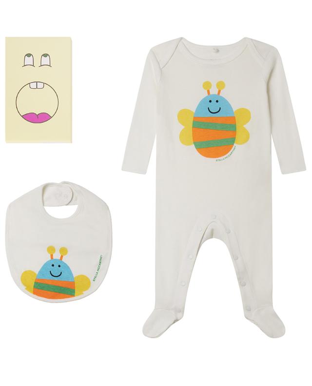 Bumblebee baby pyjama and bib set STELLA MCCARTNEY KIDS