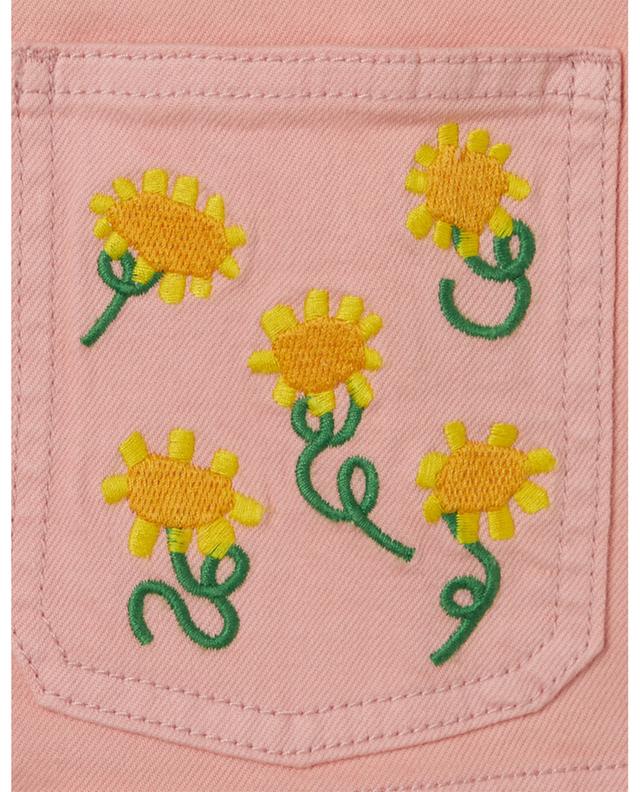 Sunflower Embroidery girl&#039;s shirt jacket STELLA MCCARTNEY KIDS