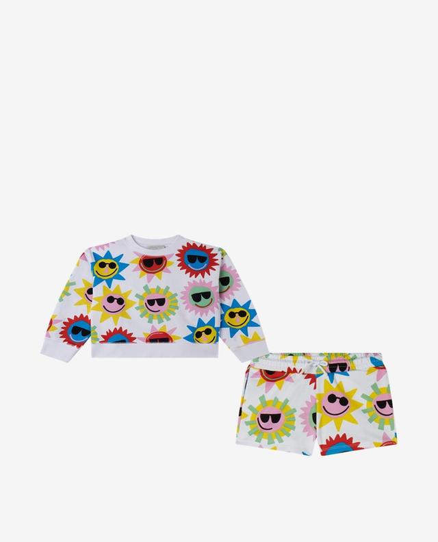 Mädchen-Sweatshirt und -Shorts-Set Sunshine STELLA MCCARTNEY KIDS