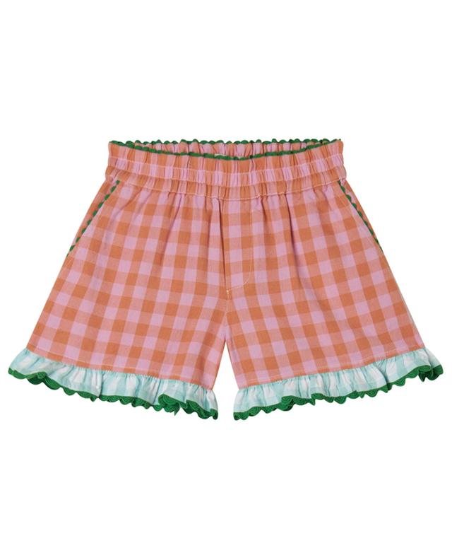Gingham check girl&#039;s cotton shorts STELLA MCCARTNEY KIDS