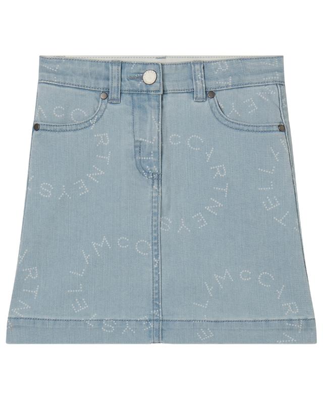 Mädchen-Jeans-Minirock Medaillon Logo STELLA MCCARTNEY KIDS