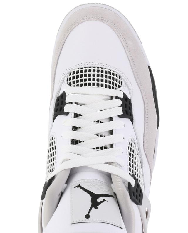 Sneakers aus genarbtem Leder Air Jordan 4 Retro Military Black NIKE