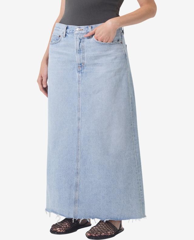 Hilla recycled cotton maxi skirt AGOLDE
