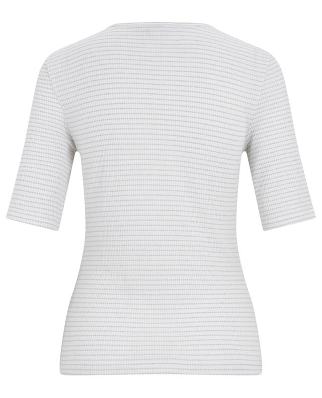 Elbow sleeve ribbed T-shirt VINCE