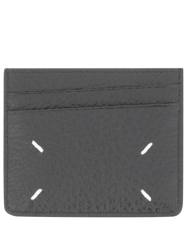 Four Stitches small grained leather card case MAISON MARGIELA