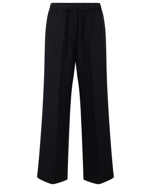 Linen and lyocell fluid wide-leg trousers TOTEME
