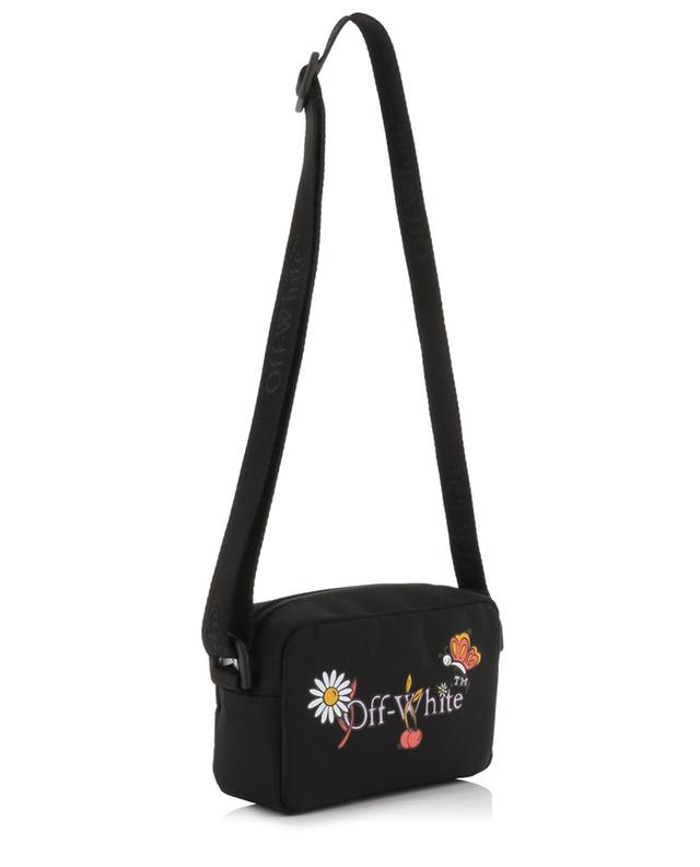 Funny Flowers Camera nylon girl&#039;s cross-body bag OFF WHITE