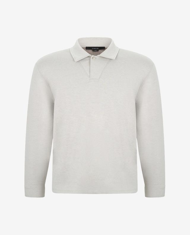Cotton long-sleeved polo shirt VINCE