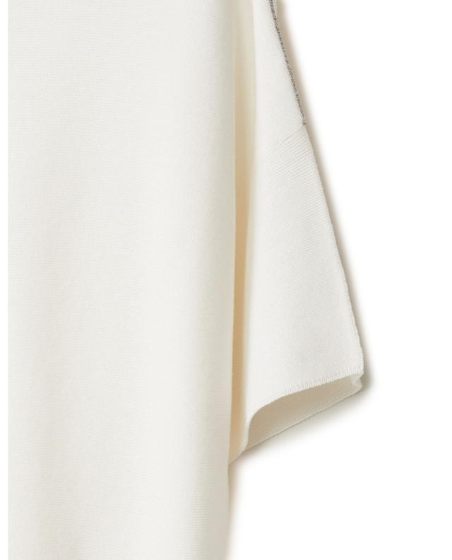 Fine organic cotton boat neck short sleeve jumper FABIANA FILIPPI