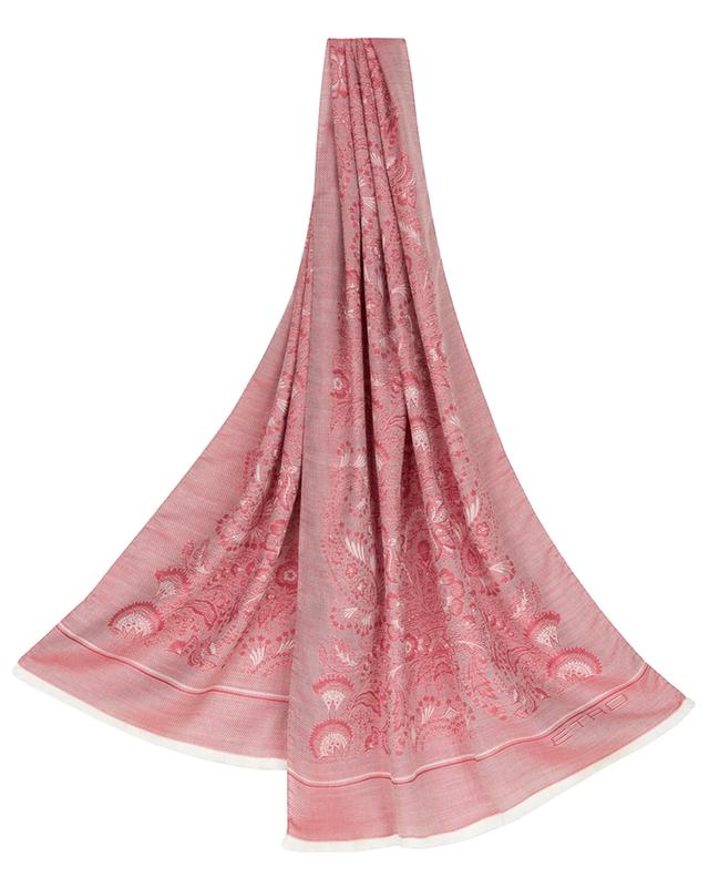 Paisley bouquet patterned jacquard scarf ETRO