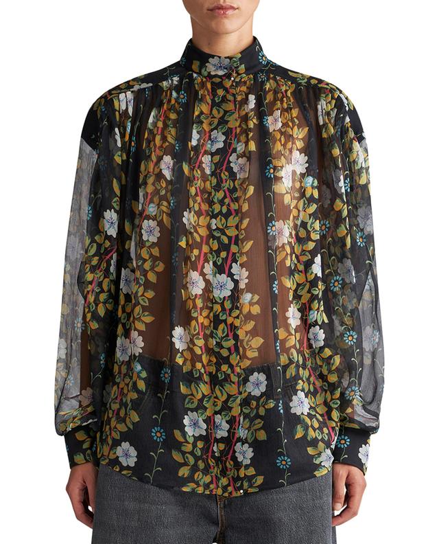 Floral silk georgette loose blouse ETRO