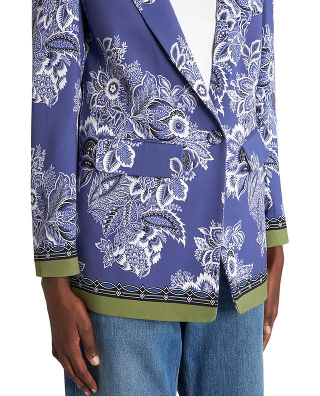 Bandana Bouquet straight-fit cady blazer ETRO