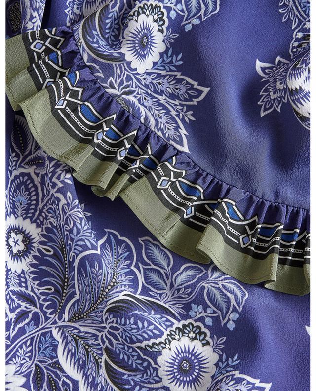 Bouquet Bandana long silk skirt ETRO
