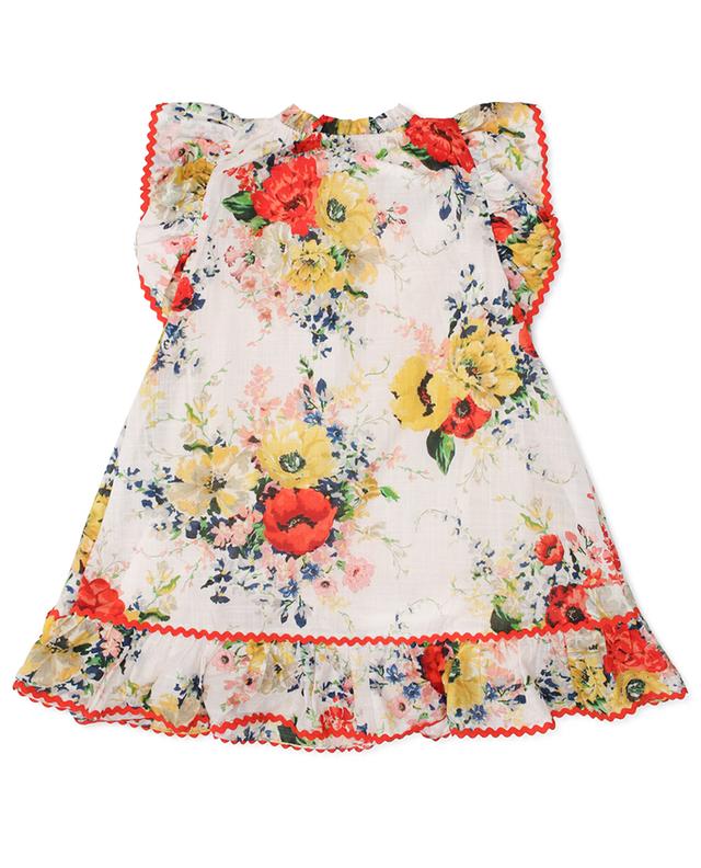 Alight Frill A-line girls&#039; floral dress ZIMMERMANN