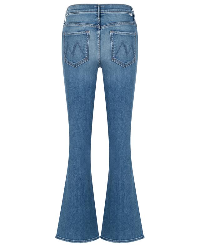 Ausgewaschene Jeans mit ausgestelltem Bein aus Baumwolle und Modal The Weekender MOTHER
