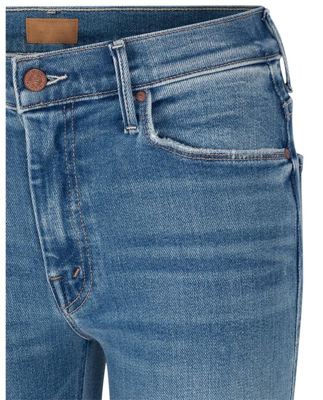 Ausgewaschene Jeans mit ausgestelltem Bein aus Baumwolle und Modal The Weekender MOTHER