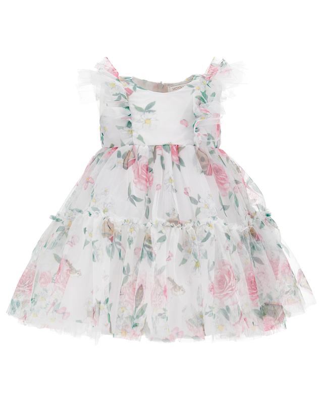 Compleanno Bird House tulle baby dress MONNALISA