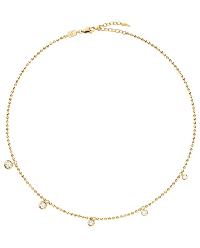 Stone Charm Drop gold-tone choker necklace MISSOMA