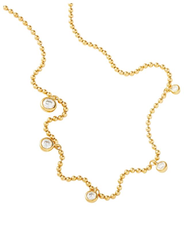 Stone Charm Drop gold-tone choker necklace MISSOMA