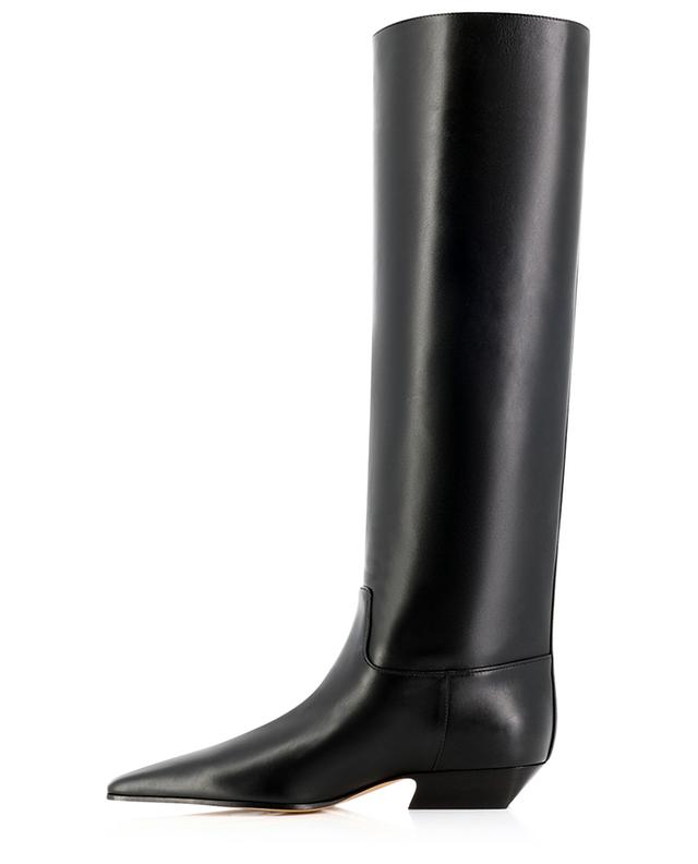 Marfa 25 smooth leather flat boots KHAITE
